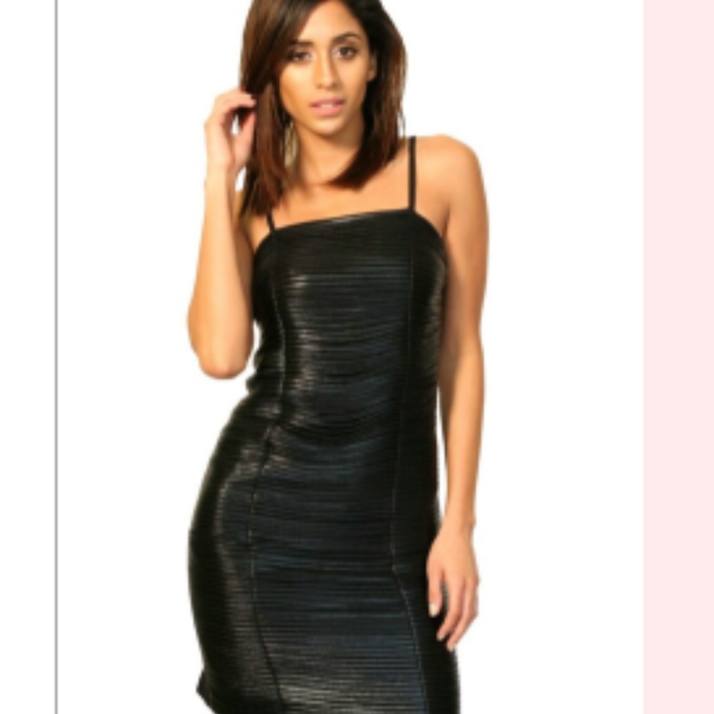 Shimmery Spaghetti Strap Dress